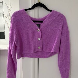 Wild Fable Lavender Textured Cardigan